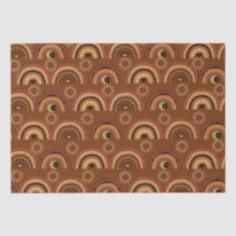 Papier Mousseline Boho Mystic Eye Rainbow Brown Arrière - plan