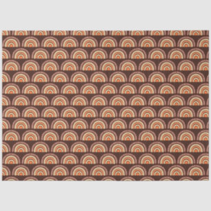 Papier Mousseline Boho Rainbow Orange et Brown