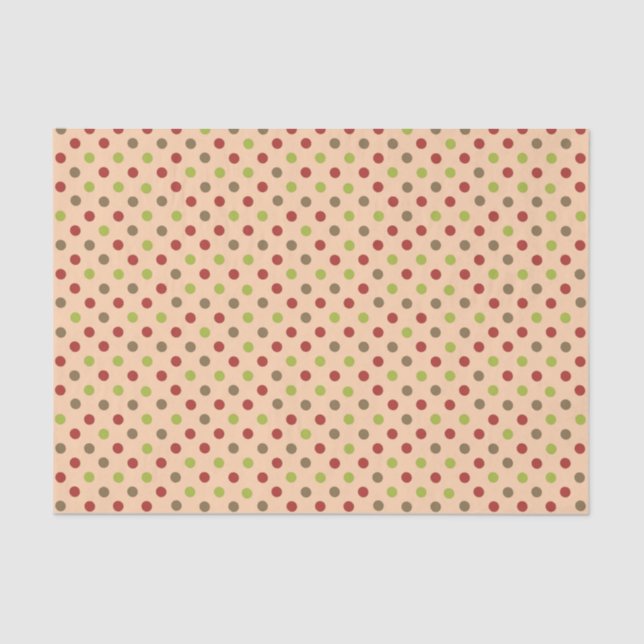 Papier Mousseline Boho Retro Moderne Dot Papier (Recto)