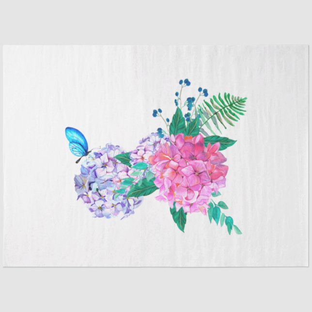 Papier Mousseline Boho Skull and Flowers Series Design 13 (Recto)