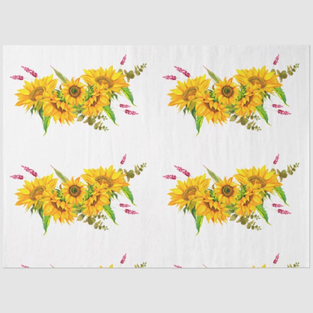 Papier Mousseline Boho Skull and Flowers Series Design 5 (Recto)