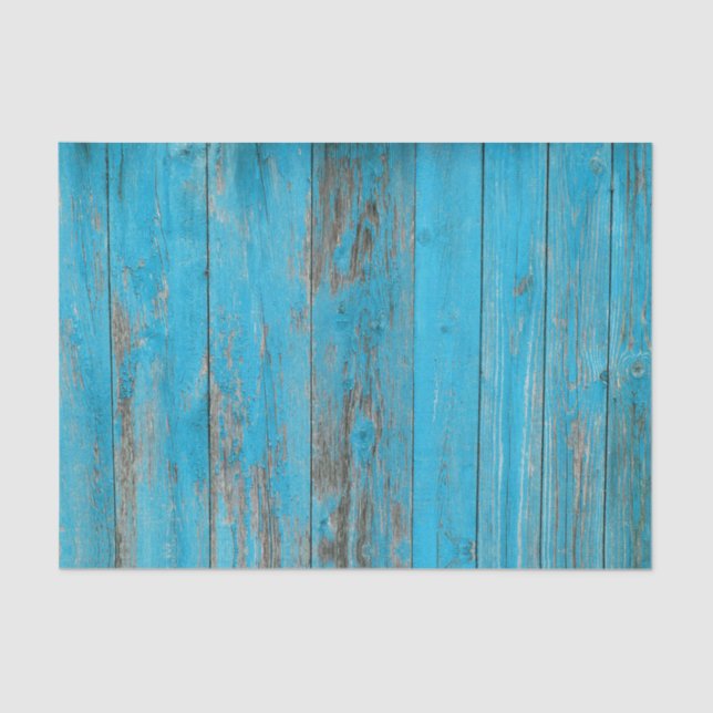 Papier Mousseline bois bleu rustique (Recto)