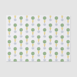 Papier Mousseline Boîte classique jaune printemps Bois Topiary Ginge
