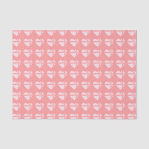 Papier Mousseline Boîte de chocolats en forme de cœur rose