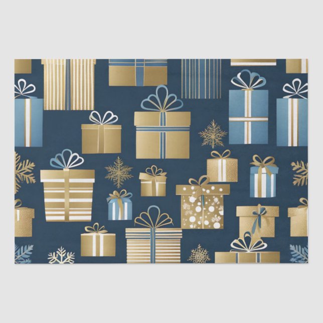 Papier Mousseline boîte de noël papier de tissu (Recto)