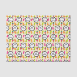 Papier Mousseline Bonjour Popsicles d'été et crème glacée