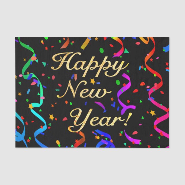 Papier Mousseline "Bonne année ! " (Recto)
