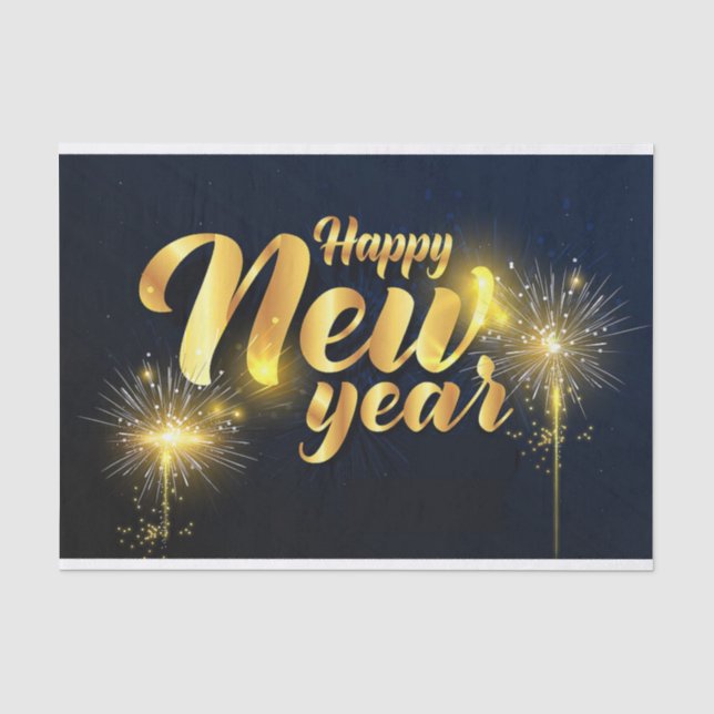 Papier Mousseline Bonne année (Recto)