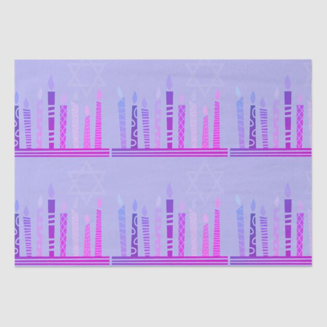 Papier Mousseline Bonne Hanoukka (Recto)