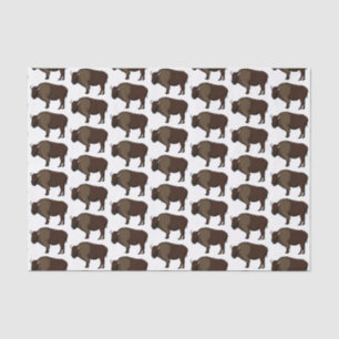 Papier Mousseline Bonne illustration de bison américain