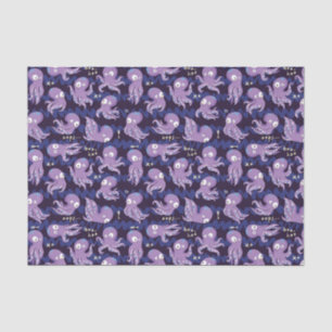 Papier Mousseline Boo Octopus mignon Violet Enfants Vêtements & Déco