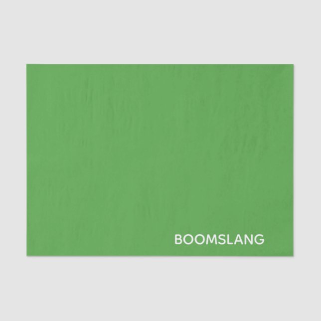 Papier Mousseline Boomslang green color (Recto)