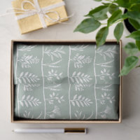 Botanic Serenade Douce Sauge Silhouettes Minimalis