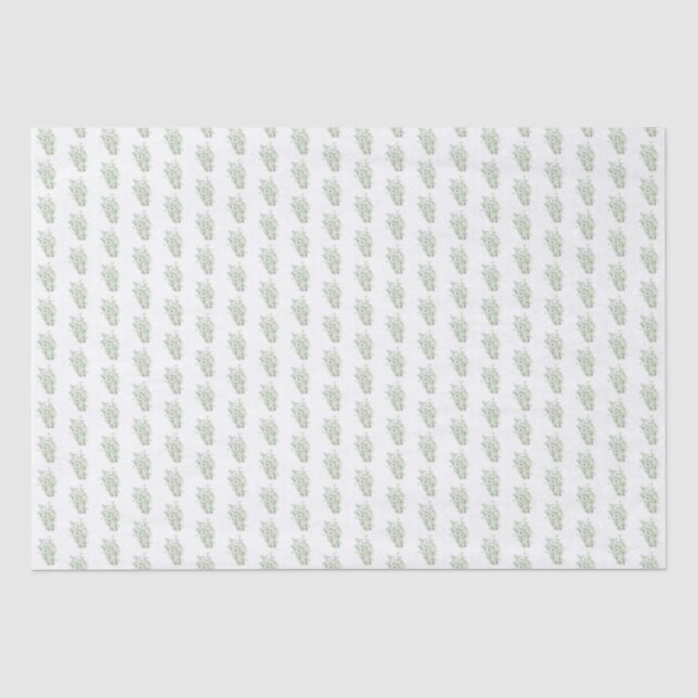 Papier Mousseline Botanique à l'aquarelle  (Recto)