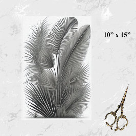 Papier Mousseline Botanique Blanc Noir Tirage Petit