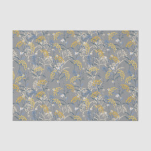 Papier Mousseline Botanique de marguerite Floral Jaune & Mariage ble
