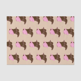 Papier Mousseline Bottes occidentales rustiques de cow-girl et