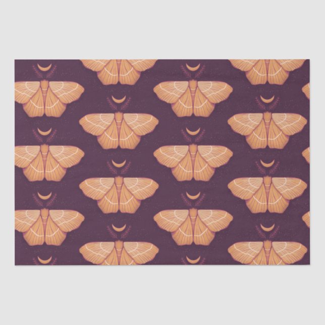 Papier Mousseline Bouche Lune Purple Insecte magique (Recto)
