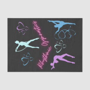 Papier Mousseline Boucle de gymnastique rythmique, ruban et balle