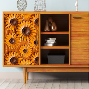 Papier Mousseline Boucles de tournesol en cuir à outils