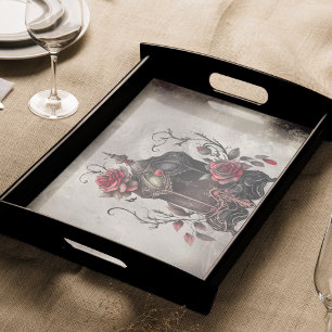 Papier Mousseline Boudoir victorien   Lanterne antique aux roses rou