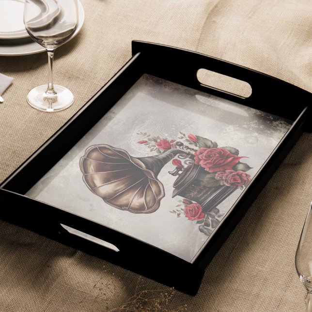 Papier Mousseline Boudoir victorien | Vieux Gramophone (Créateur téléchargé)