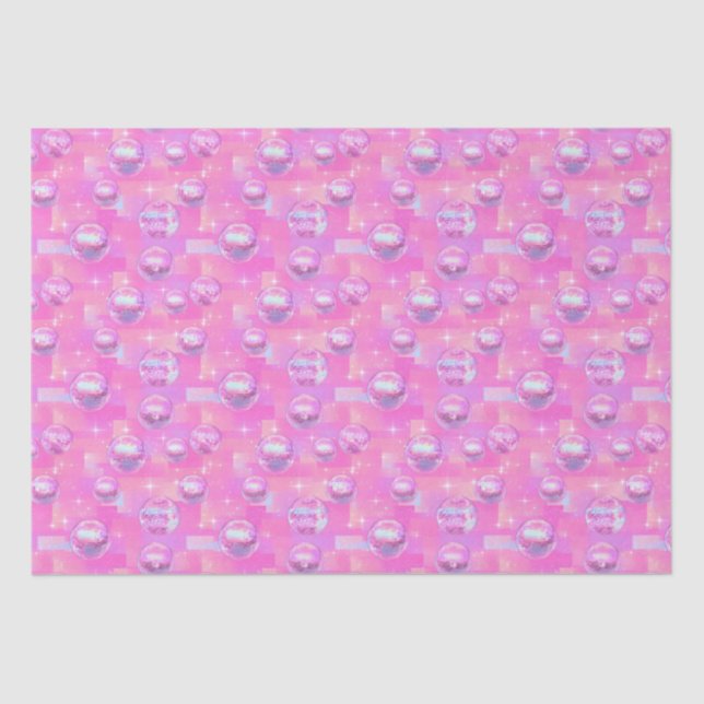 Papier Mousseline Boule Disco Preppy (Recto)