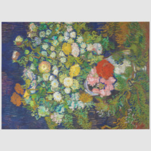 Papier Mousseline Bouquet de fleurs dans un Vase, Van Gogh