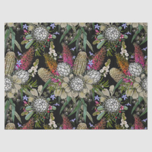 Papier Mousseline Bouquet de fleurs sauvages de brousse - Protéa & G