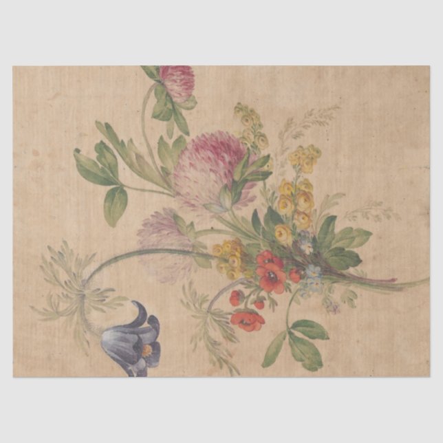 Papier Mousseline Bouquet de fleurs sauvages de Henryka Beyer (Recto)