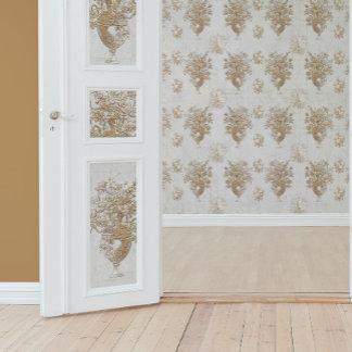 Papier Mousseline Bouquet de fleurs Vintage Gold Script Découpage