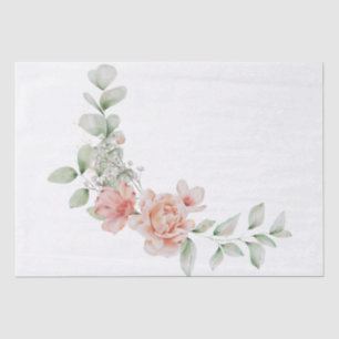 Papier Mousseline Bouquet floral Pastel Pastel