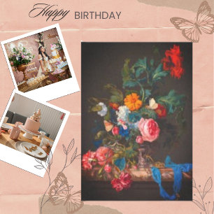 Papier Mousseline Bouquet vintage De Fleurs Découpage