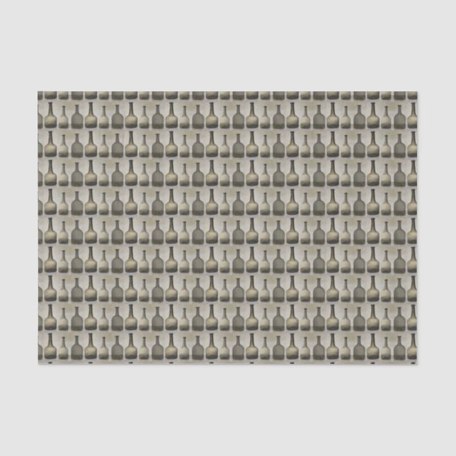 Papier Mousseline Bouteilles rustiques Still Life Motif (Recto)