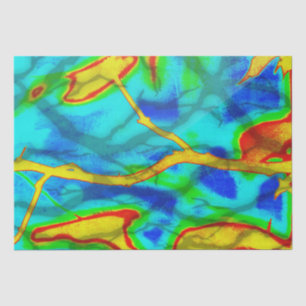 Papier Mousseline Branches en couleur gras
