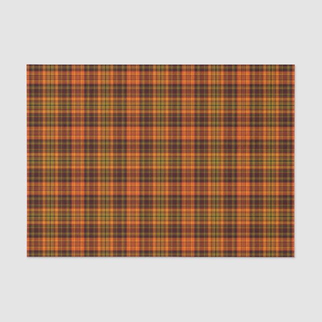 Papier Mousseline Bright Fall Plaid (Recto)