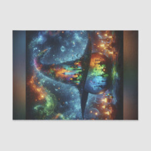 Papier Mousseline Bright Mystical Witch's Casquette Decoupage Paper