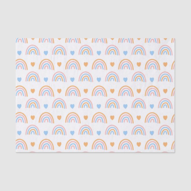 Papier Mousseline Bright Rainbow Decoupage (Recto)