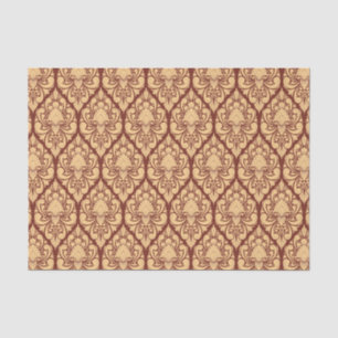 Papier Mousseline Brocade baroque Damask sur n'importe quel découpag
