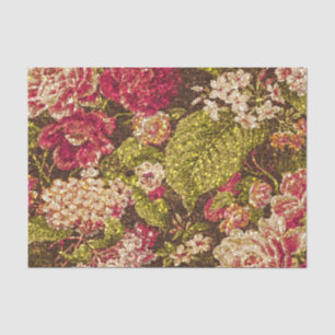 Papier Mousseline Brocard floral d'effet d'étincelle
