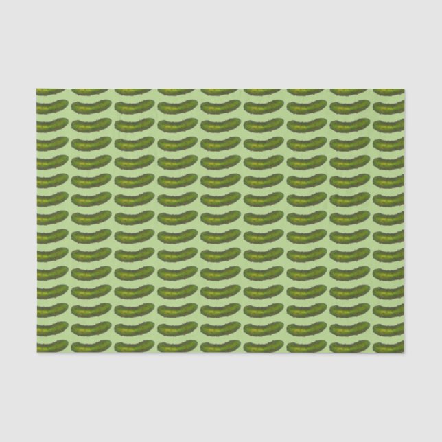 Papier Mousseline Brochet vert Kosher Deli Sour Pickles (Recto)