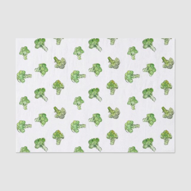 Papier Mousseline Brocoli - Parcellier - Ouvert (Recto)