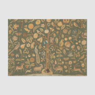 Papier Mousseline Broderie Anglaise Antique sur Canevas : Arbre de V