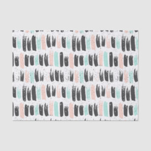 Papier Mousseline Brosses et motif de courses d'encre