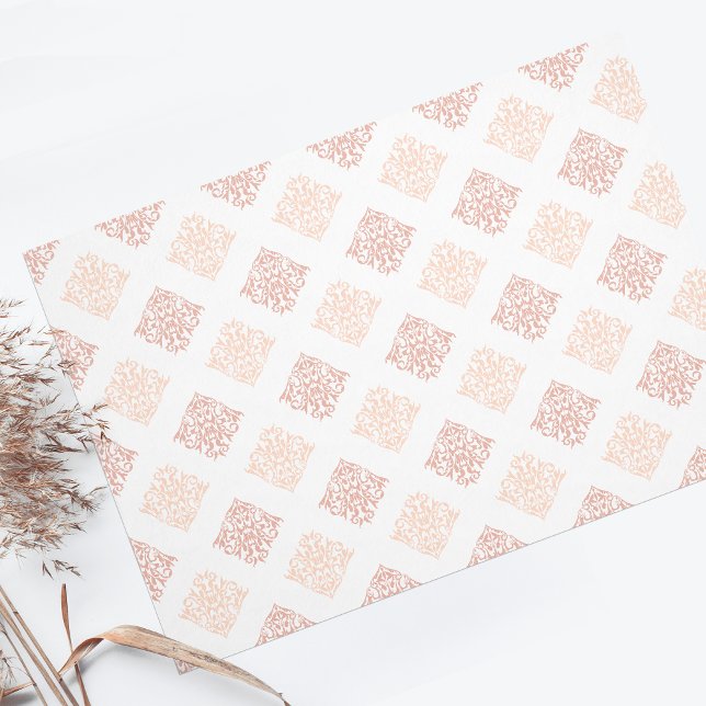 Papier Mousseline Brouiller Damask Joli Personnalisé (Créateur téléchargé)