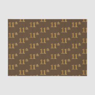 Papier Mousseline Brown, Faux Gold 11ème (onzième) événement