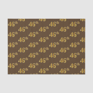 Papier Mousseline Brown, Faux Gold 46e (Quarante-sixième)