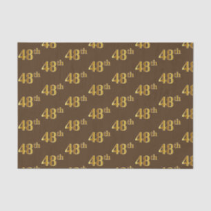 Papier Mousseline Brown, Faux Gold 48e (Quarante-Huitième)
