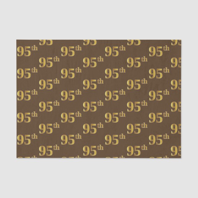 Papier Mousseline Brown, Faux Gold 95e (Quatre-vingt-quinze) (Recto)