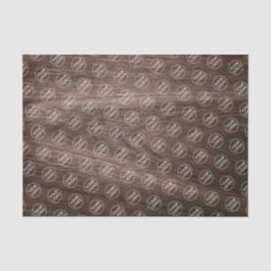 Papier Mousseline Brown grain de bois ajouter logo emballage d'entre